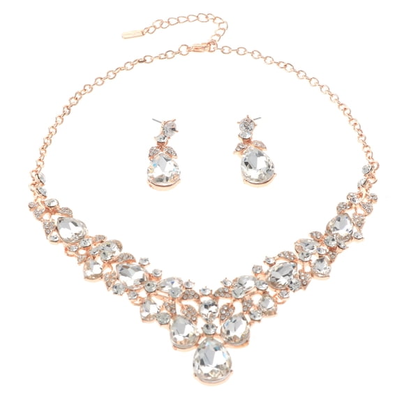 Rhinestone Necklace Set