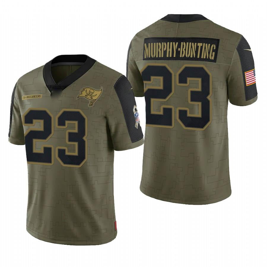 NFL_Jerseys Jersey Tampa''Bay''Buccaneers''Men #13 Mike Evans 14 Chris  Godwin 12 Tom Brady Custom ''NFL''Olive Salute To Service Limited 