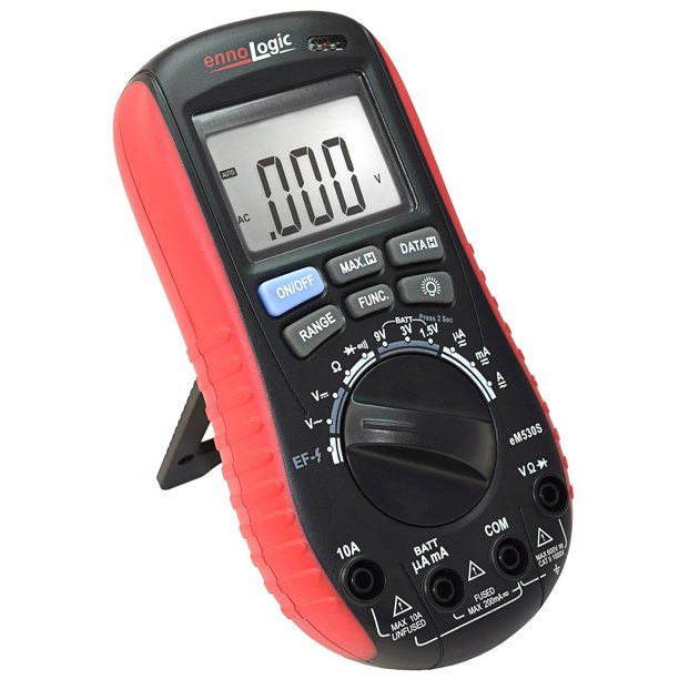 Digital with Battery Tester – Accurate Fast Auto Ranging DMM for AC/DC Voltage and Current, Continuity, Battery Load Test, Diode, Non-Contact AC Power Detect ennoLogic eM530S - Walmart.com