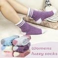 thumbnail image 6 of Zhengup Fuzzy Socks for Women, Warm Soft Fluffy Socks Winter Cozy Cute Animal Slipper Socks Gifts, 6 of 6