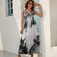 thumbnail image 7 of A Biker's Wedding Sleeveless Dress Women's summer dress Female dress Summer dresses for women, 7 of 7