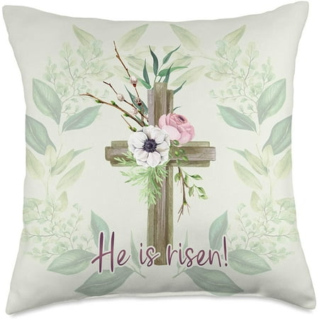 Easter Gifts & Christian Designs by NLTS He has Risen Christian Cross...