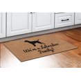 thumbnail image 3 of ThisWear Labrador Mom We're A Labrador Family New Home Decor Black Lab Chocolate Lab Doormat Simulated Coir, 3 of 3