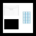 thumbnail image 1 of Bolsa de Almacenamiento Transparente para Sellos y Troqueles de 52 Piezas con Hojas MagnéTicas de Goma Estuche Tipo Sobre de Bolsillo de Almacenamiento de PláStico Resellable, 1 of 5