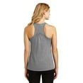 thumbnail image 2 of District Made Ladies Solid Gathered Racerback Tank-4XL (Heathered Nickel), 2 of 6