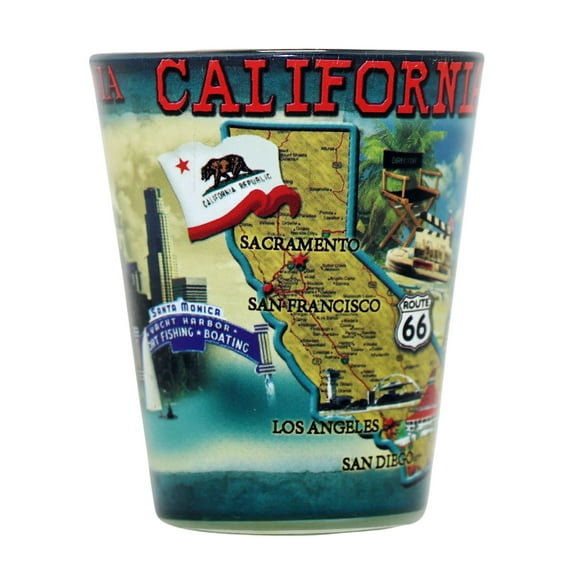 California ST Collage Shot Glass