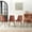 Brown, variant on NORDICANA PU Leather Dining Chairs Set of 4, Modern Armless Dining Room Chairs, Comfy Upholstered Kitchen Chairs with Backrest, Black Metal Legs for Living Room, Dinning Room, Beige