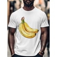 thumbnail image 4 of Banana Men's T Shirts T-Shirt for Men Crew Neck Tees Cotton Tops, White, XL, 4 of 7