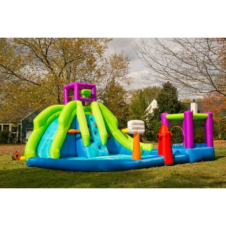 Twin Peak Water Park with Bouncer