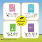 Colorforms Bluey Stickers Play Set Collection - Stickers for Kids, Bluey Toys, Toddler Sticker Book, 4 Play Scenes with Repositionable Stickers, Toddler Stickers, for Boys and Girls, Ages 3+