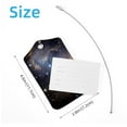 thumbnail image 4 of Square 2Pack PU Leather Sky Space Galaxy Cruise Luggage Tag with Privacy Cover and Stainless Steel Ring - Suitable for Travel Handbags Backpacks Luggage Tags, 4 of 6