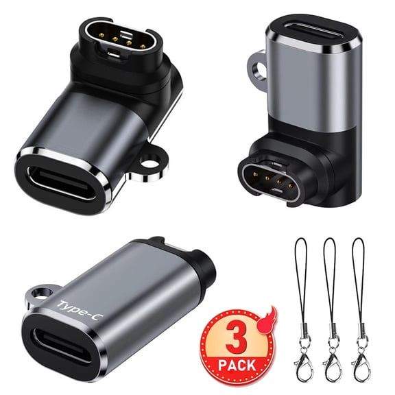 USB C for Garmin Watch Charger Cable Adapter, Type-C Charging Cord Converter for Fenix 8 7 6 5, for Vivoactive 3 4 5 6,for Venu 2 3 4,for Forerunner 970/965/265/255/165,for Tactix/Instinct/Epix 2,D2