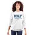 thumbnail image 3 of US Air Force Fly Fight Win Athletic Unisex Plus Fleece Graphic Sweatshirt Brisco Brands 5X, 3 of 5