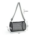thumbnail image 5 of Shoreew Mesh Storage Bag with Adjustable Shoulder Strap Large Capacity Zipper Closure Swimsuits Snacks Organizer Portable Beach Bag, 5 of 6