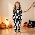 thumbnail image 2 of Baby Halloween Pajamas Toddler Pajamas Boys Girls Baby Pjs Sets Kids 2pcs Long-Sleeve Snug fit Sleepwear Size 5-6 Years,White, 2 of 8
