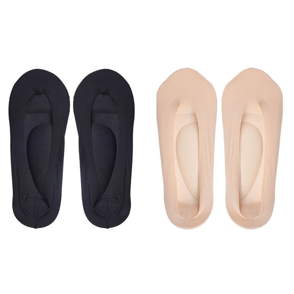 MERRYHAPY 2 Pairs 3D Invisible Arch Support Socks for Women, Comfort, Breathable, Non- , Size 9.1×3.3×0.4in