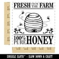 thumbnail image 2 of Fresh From The Farm Beehive Pure Honey Square Rubber Stamp Stamping Scrapbooking Crafting - Large 2.75in, 2 of 7