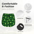 thumbnail image 4 of Balery Happy St. Patrick's Day5 Pantalones cortos deportivos para mujer con forro y dos bolsillos, elásticos, para entrenamiento, gimnasio, yoga-Large, 4 of 7