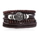 thumbnail image 4 of Pulsera de cuero tejida a mano con cuerda para hombre y mujer, sencilla, joyería, 4 of 6