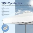 thumbnail image 5 of Summit Living 10 x 10 Ft Pop-up Canopy Tent Straight Legs Instant Canopy for Outside with Wheeled Bag – White, 5 of 9