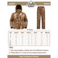 thumbnail image 6 of NEW VIEW Camo Hunting Clothes for Men, Quiet Warm Fleece Lining, Cold Weather Duck Hunting Jacket and Pants with Face Mask (Reeds Camo L), 6 of 6