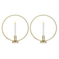 thumbnail image 2 of 2 Pcs Bougeoir Rond pour Table à Manger Salon, 2 of 5