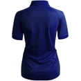 thumbnail image 3 of CLOVERY Women's Activewear Half Zip-Up Short Sleeve Polo Shirts with Chest Pocket (S-3XL), 3 of 5