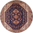 thumbnail image 1 of Ahgly Company Machine Washable Indoor Round Industrial Modern Camel Brown Area Rugs, 4' Round, 1 of 7