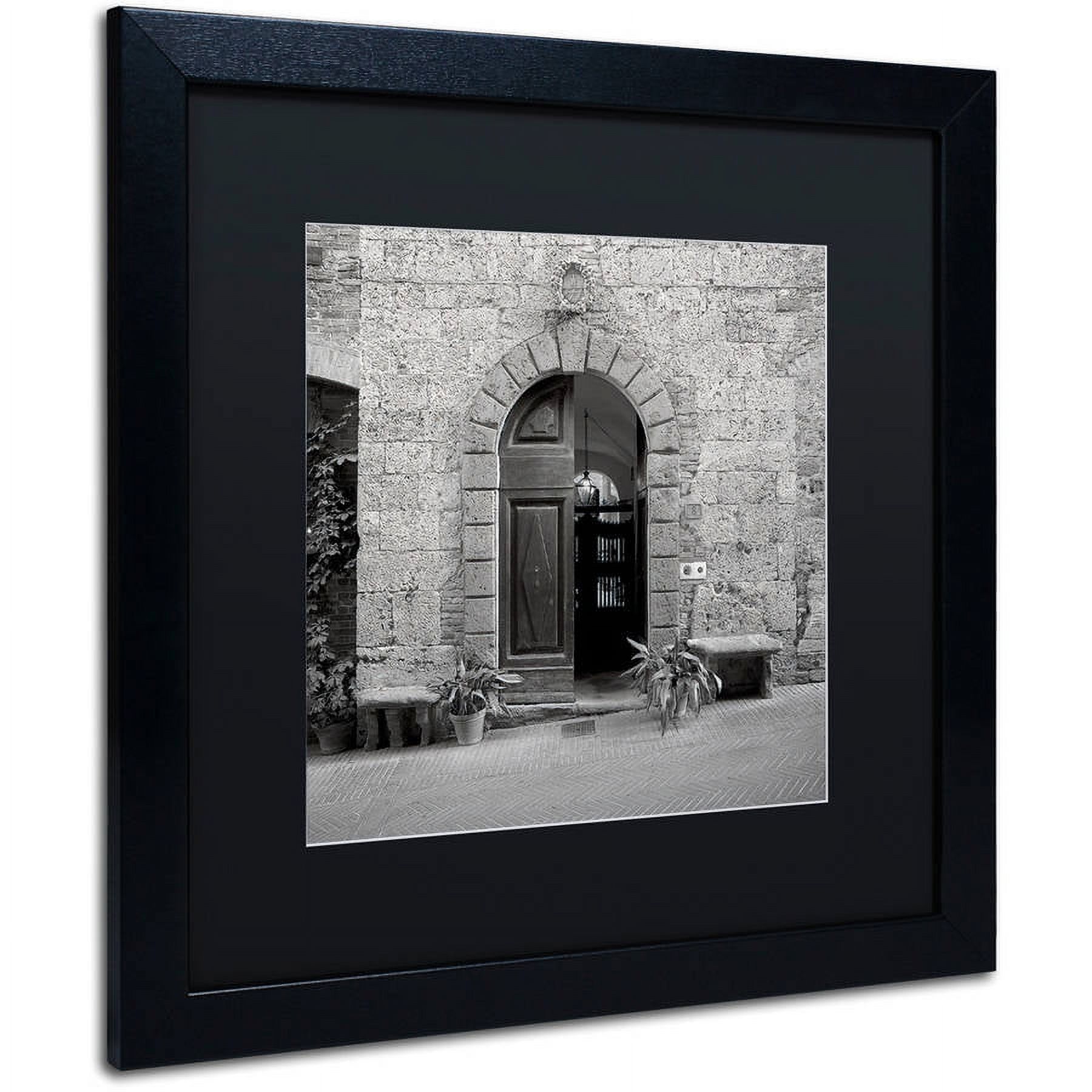 Trademark Fine Art "Tuscany I" Canvas Art by Alan Blaustein, Black Matte, Black Frame