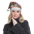 thumbnail image 5 of Daiia Tropical Fruit Print Christmas Knitted Beanie Hat, Large Knit Hat Xmas Small Gifts For Men Women Adult, 5 of 6