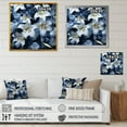 thumbnail image 4 of Designart "Charming Pure Beauty Of White And Blue Lilies I" Lilies Floater Framed Canvas Prints, 4 of 5