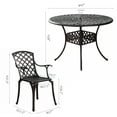 thumbnail image 5 of Withniture 5 Pieces Patio Dining Set Cast Aluminum Outdoor Table and Chairs for Garden, Backyard, 5 of 7