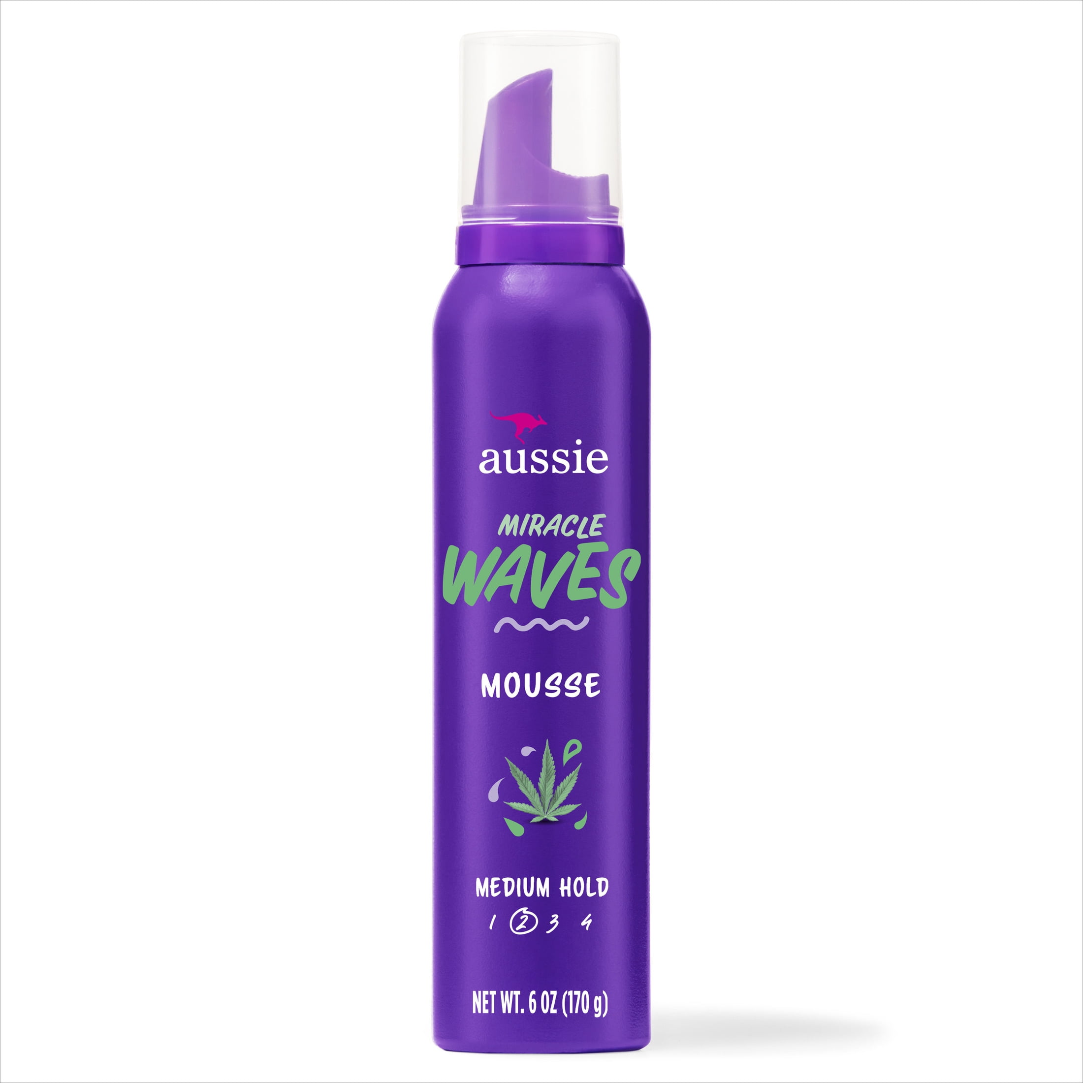 Aussie Miracle Waves Soft Wave Mousse, Hemp Seed Oil - Walmart.com