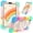 Multicolor, variant on YINLAI iPad Mini 7 Case/iPad Mini 6 Case with Kickstand & Pen Slot 8.3",Silicone Pc Shockproof Rugged Hybrid Bumper Protective Cases for Kids,Multicolor