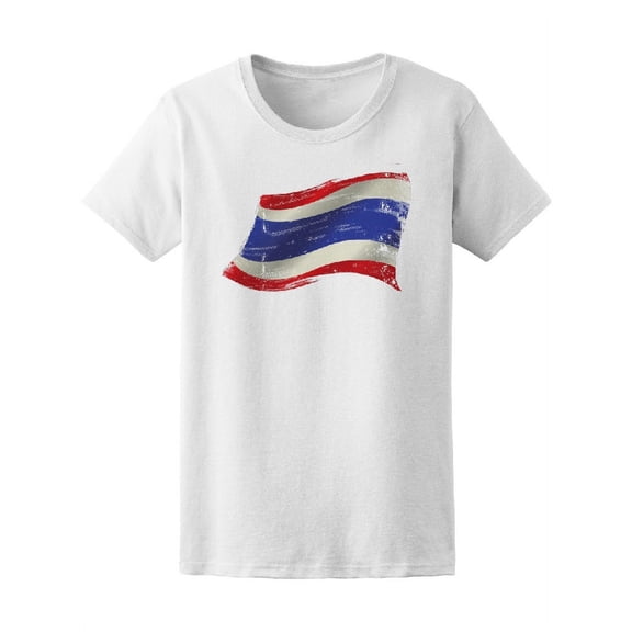 Flag Of Thailand In The Wind T-Shirt Men -Image by Shutterstock, Male Large
