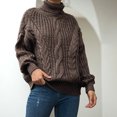 thumbnail image 2 of LYXSSBYX Women Fall Sweaters Dress for Women 2022 Hot Sale Clearance Fashion Women Solid Long Sleeve Sweater Turtleneck Sweater Pullover, 2 of 6