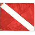 thumbnail image 1 of Bandera de advertencia para buceador con barra de refuerzo desmontable de 20.0 x 24.0 in, para buceo, esnórquel, 1 of 5