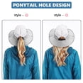 thumbnail image 4 of ASTRAEA Womens Sun Hat with Ponytail Hole, UV Protection Safari Summer Cap, Foldable Wide Brim Beach Fishing Hat for Outdoor, Beige, 4 of 8