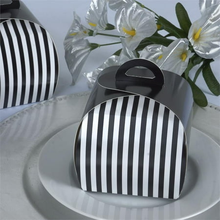 Striped Favor Box - BalsaCircle 10 pcs 3.5