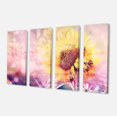 thumbnail image 2 of Sunflower With Rainbow Light Effect - Floral Canvas Art Print, 2 of 3