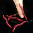 thumbnail image 3 of 100 piezas de lombriz de tierra falsa, gusano realista de plástico, juguete de truco de lombrices de goma suave y elástico para Halloween, fiesta del Día de los Inocentes, 3 of 5