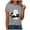 ZZ01-Grey, variant on COMVALUE Women's Halloween Black Cat Pumpkin Art Print Crew Neck Short Sleeve T-Shirt (Yellow, M)