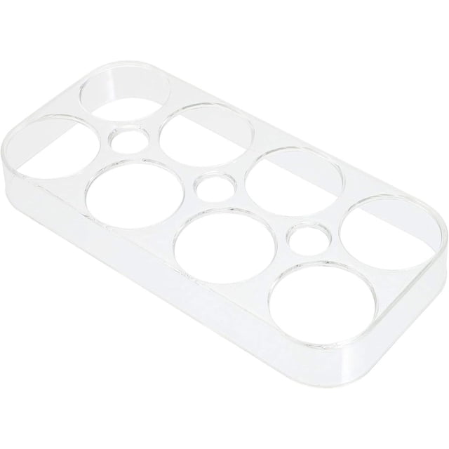 Organizador de huevos para refrigerador, estante para huevos para refrigerador, huevera para mantener los huevos frescos, diseño que ahorra espacio para almacenamiento en la cocina, acrílico