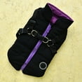 Pet Printed Cold Weather Coat Harness Pet Winter Warm 2 In 1 Outfit