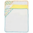 thumbnail image 3 of Luvable Friends Baby Unisex Cotton Terry Hooded Towels, Yellow, One Size, 3 of 4