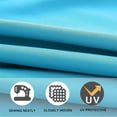 thumbnail image 4 of 6.6ft/7.5ft/9ft/10ft Replacement Umbrella Cover, 6 Ribs 8 Ribs Outdoor Market Table Patio Umbrella Canopy Cover Replacement UV Protective Cloth(Lake Blue,10FT(8-Ribs)), 4 of 8