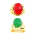 thumbnail image 4 of Sonducket Anillo grande Vintage moda boda compromiso nupcial fecha viaje playa escuela tienda decoración joyería regalos para mujer hombre Ropa, zapatos y accesorios Miscelánea Rojo Sonducket AP014453-01, 4 of 6