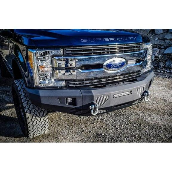 FBFF203 Full Width Black Front Winch Modular Bumper for 2017-2019 Ford F-250