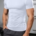thumbnail image 6 of Wrtxtat Muscle Shirts for Men Crewneck Slim Fit Short Sleeve Tshirts Lighwteight Summer Basketball Running Trainnig Gymnastics Tee Shirt White XXL, 6 of 9
