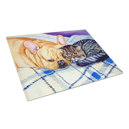 

Carolines Treasures 7257LCB Cat Glass Cutting Board Large 12H x 16W multicolor